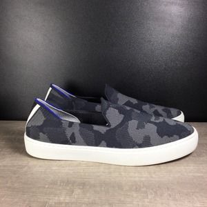 Rothy's The Sneaker Grey Camo Slip On Shoes Women's Size 9